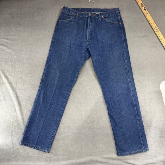 Wrangler‎ Jean Men 36x32 Blue 13MWZ Cowboy Cut Denim Western Cowboy Work-Wear* - Picture 1 of 7